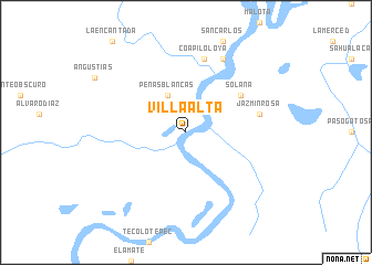 map of Villa Alta