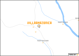 map of Villa Amazónica