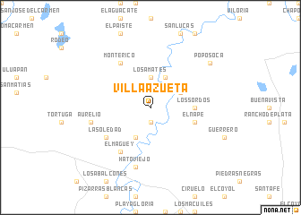 map of Villa Azueta