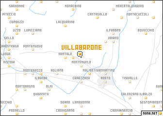 map of Villa Barone