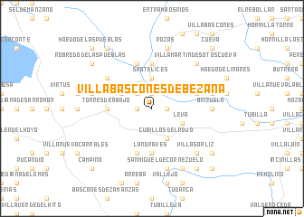 map of Villabáscones de Bezana