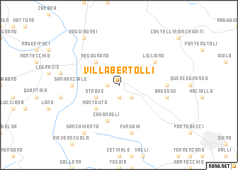 map of Villa Bertolli