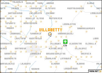 map of Villa Betty