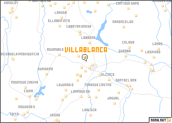 map of Villa Blanca