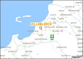 map of Villa Blanca