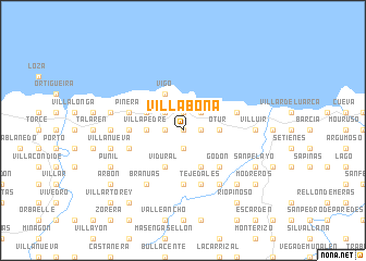 map of Villabona