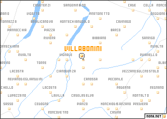 map of Villa Bonini