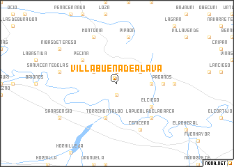 map of Villabuena de Álava