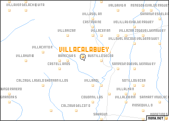 map of Villacalabuey