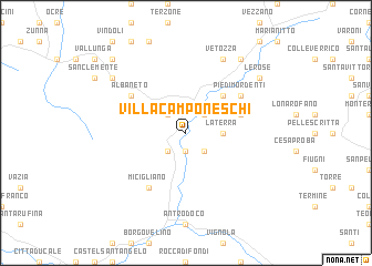 map of Villa Camponeschi