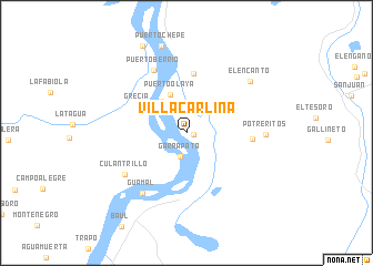map of Villa Carlina