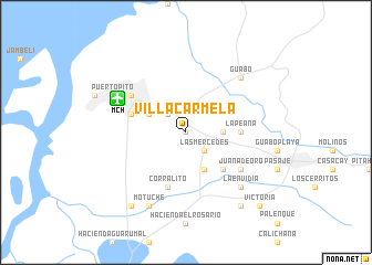 map of Villa Carmela