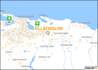 map of Villa Carolina