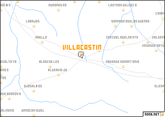 map of Villacastín