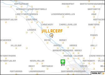 map of Villacerf