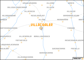 map of Villacidaler