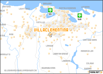 map of Villa Clementina