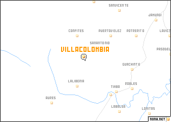 map of Villa Colombia