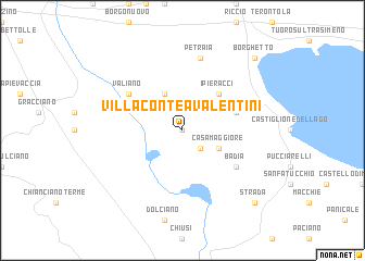 map of Villa Contea Valentini