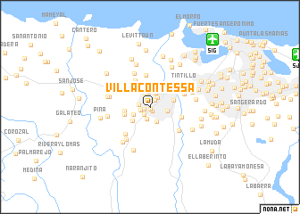 map of Villa Contessa
