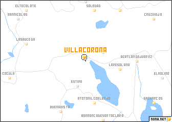 map of Villa Corona