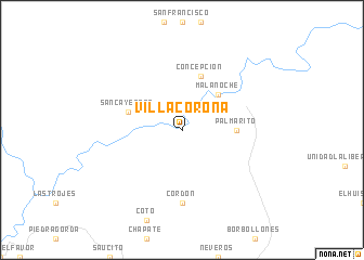 map of Villa Corona