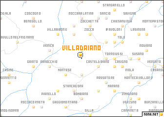 map of Villa dʼAiano