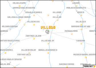 map of Villada