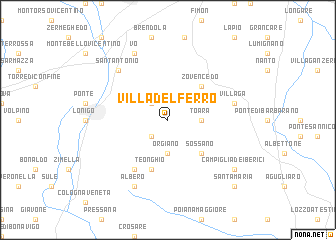 map of Villa del Ferro