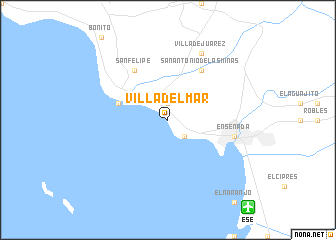 map of Villa del Mar