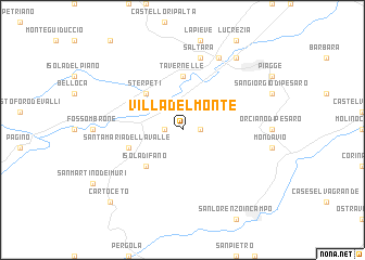 map of Villadelmonte