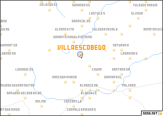 map of Villa Escobedo