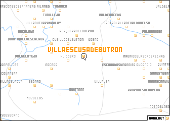 map of Villaescusa de Butrón