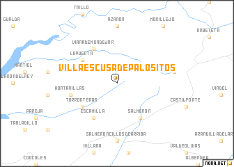 map of Villaescusa de Palositos