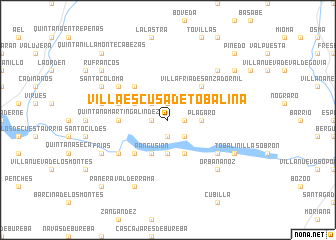 map of Villaescusa de Tobalina