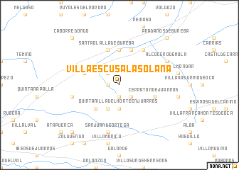 map of Villaescusa la Solana