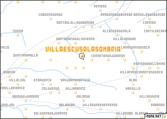 map of Villaescusa la Sombría