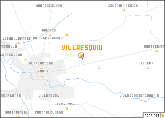 map of Villa Esquiú