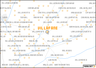 map of Villafañé