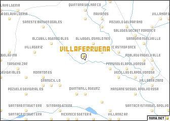 map of Villaferrueña