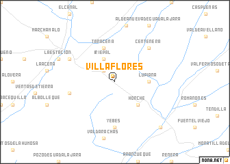 map of Villaflores