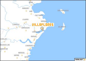 map of Villa Flores