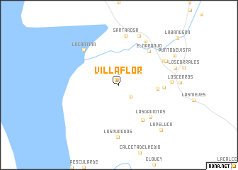 map of Villa Flor