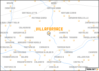 map of Villa Fornace