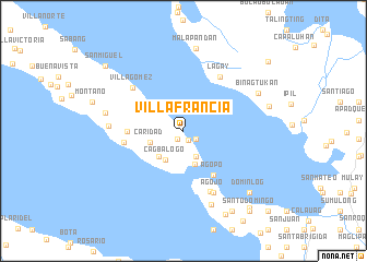map of Villa Francia