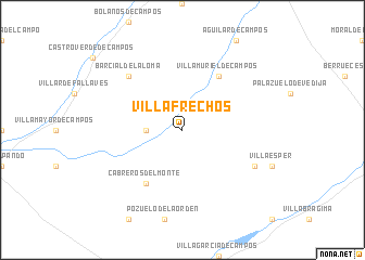 map of Villafrechós