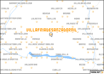 map of Villafría de San Zadornil