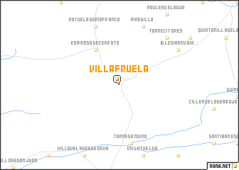 map of Villafruela