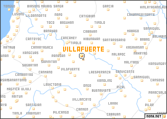 map of Villafuerte