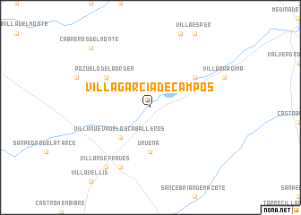 map of Villagarcía de Campos